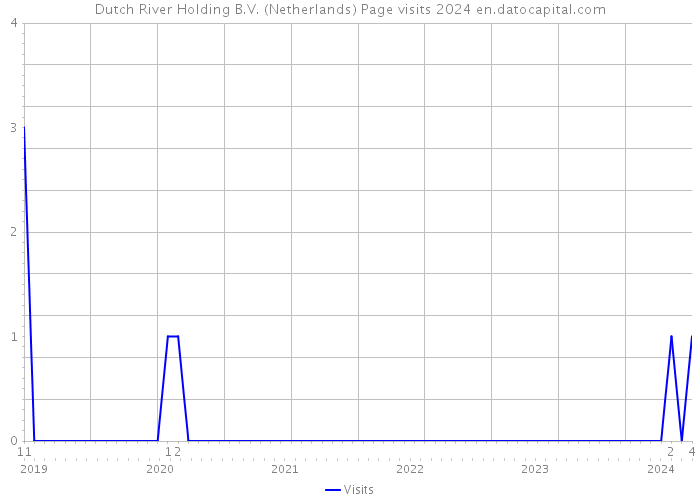 Dutch River Holding B.V. (Netherlands) Page visits 2024 