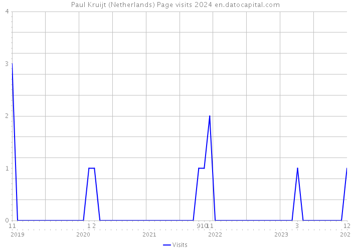 Paul Kruijt (Netherlands) Page visits 2024 