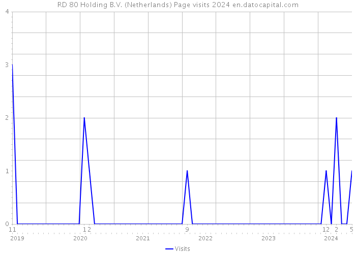RD 80 Holding B.V. (Netherlands) Page visits 2024 