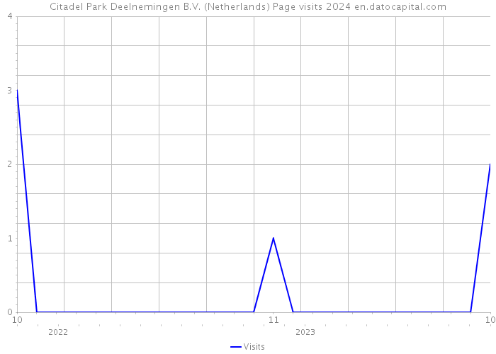 Citadel Park Deelnemingen B.V. (Netherlands) Page visits 2024 