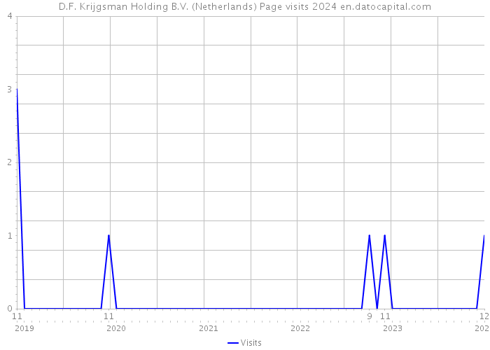 D.F. Krijgsman Holding B.V. (Netherlands) Page visits 2024 