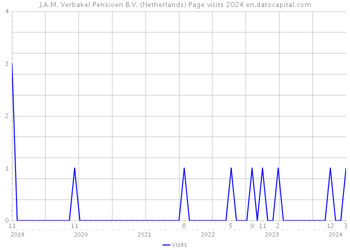 J.A.M. Verbakel Pensioen B.V. (Netherlands) Page visits 2024 