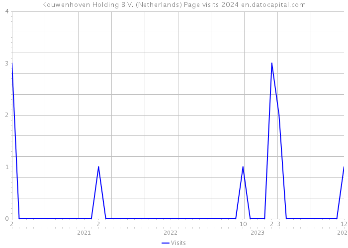 Kouwenhoven Holding B.V. (Netherlands) Page visits 2024 