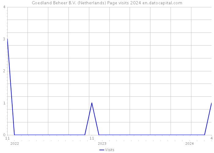 Goedland Beheer B.V. (Netherlands) Page visits 2024 