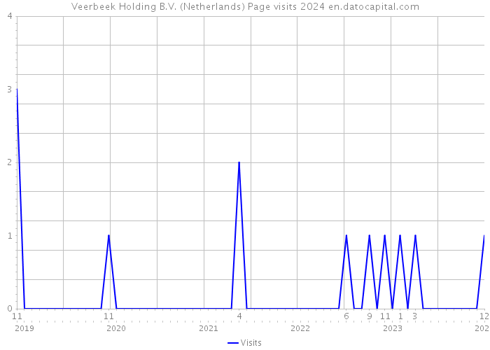 Veerbeek Holding B.V. (Netherlands) Page visits 2024 