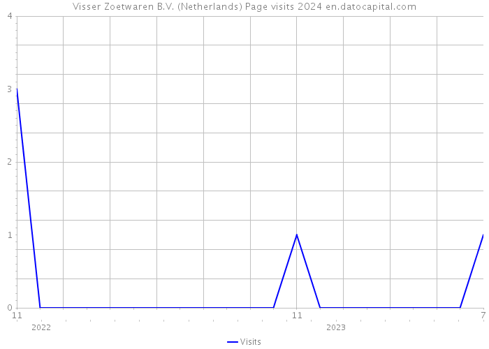 Visser Zoetwaren B.V. (Netherlands) Page visits 2024 