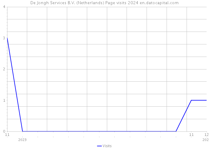 De Jongh Services B.V. (Netherlands) Page visits 2024 