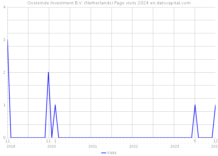 Oosteinde Investment B.V. (Netherlands) Page visits 2024 