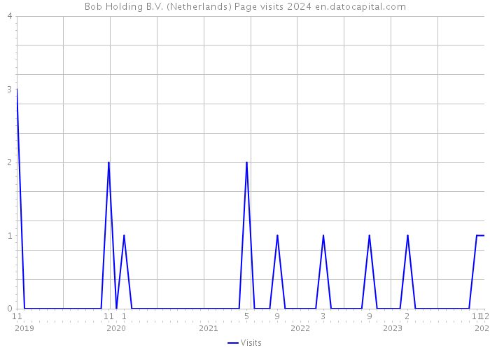 Bob Holding B.V. (Netherlands) Page visits 2024 