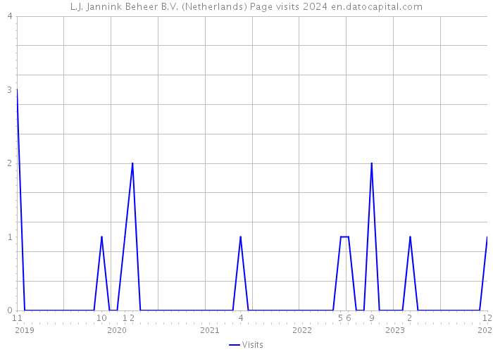 L.J. Jannink Beheer B.V. (Netherlands) Page visits 2024 