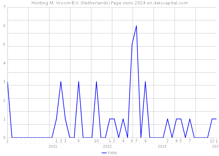Holding M. Vroom B.V. (Netherlands) Page visits 2024 