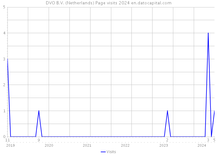 DVO B.V. (Netherlands) Page visits 2024 