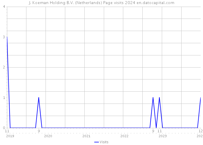 J. Koeman Holding B.V. (Netherlands) Page visits 2024 