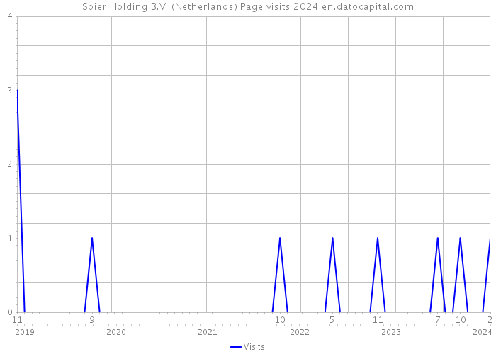 Spier Holding B.V. (Netherlands) Page visits 2024 