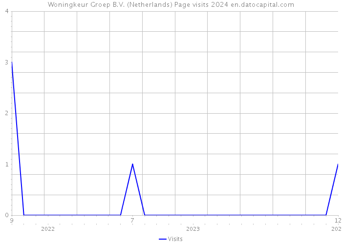 Woningkeur Groep B.V. (Netherlands) Page visits 2024 