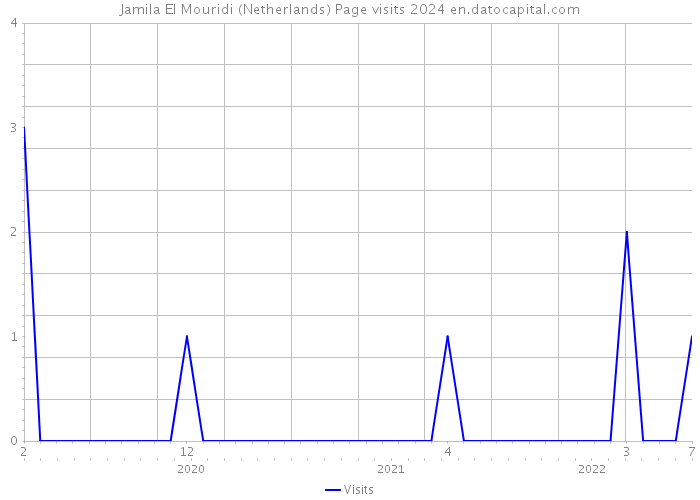 Jamila El Mouridi (Netherlands) Page visits 2024 