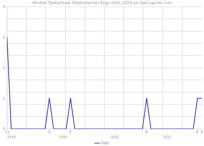 Hindrik Slettenhaar (Netherlands) Page visits 2024 