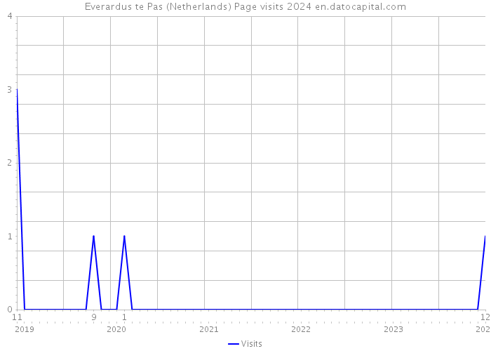 Everardus te Pas (Netherlands) Page visits 2024 