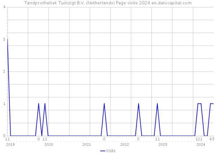 Tandprothetiek Tuinzigt B.V. (Netherlands) Page visits 2024 