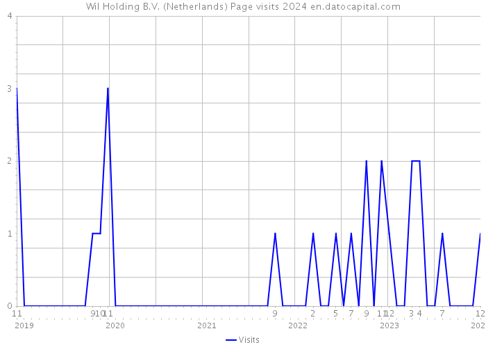 Wil Holding B.V. (Netherlands) Page visits 2024 