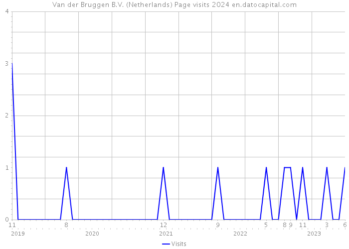 Van der Bruggen B.V. (Netherlands) Page visits 2024 