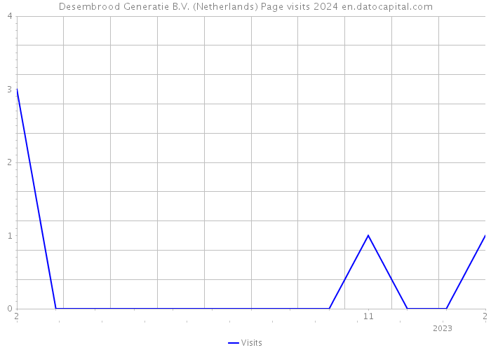 Desembrood Generatie B.V. (Netherlands) Page visits 2024 