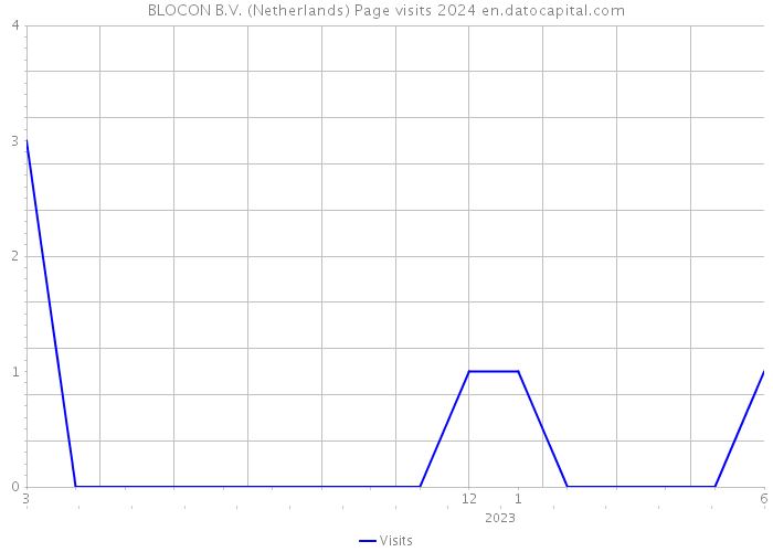BLOCON B.V. (Netherlands) Page visits 2024 