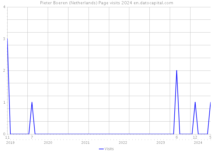 Pieter Boeren (Netherlands) Page visits 2024 
