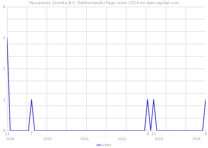 Huisartsen Zernike B.V. (Netherlands) Page visits 2024 