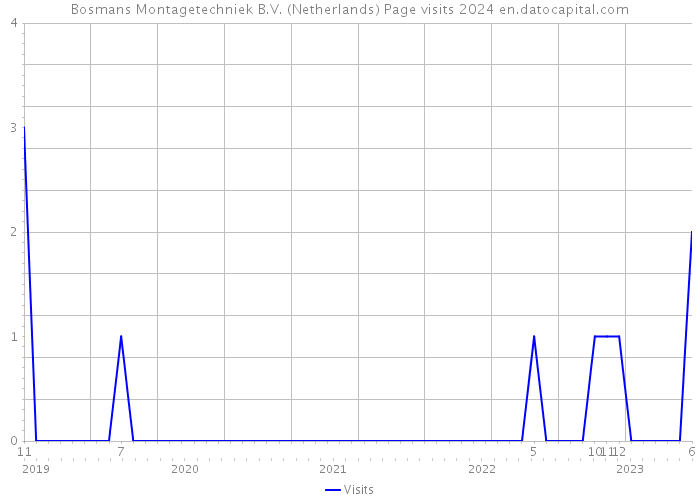 Bosmans Montagetechniek B.V. (Netherlands) Page visits 2024 