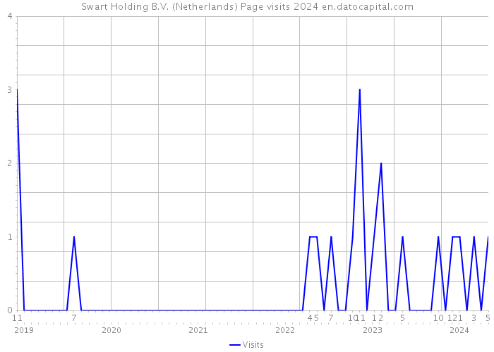 Swart Holding B.V. (Netherlands) Page visits 2024 