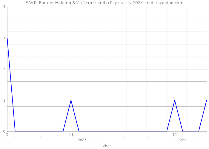 F.W.R. Buttner Holding B.V. (Netherlands) Page visits 2024 