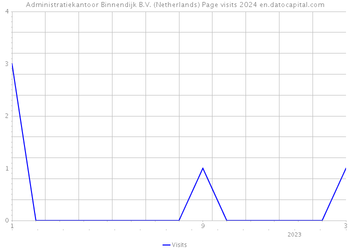 Administratiekantoor Binnendijk B.V. (Netherlands) Page visits 2024 