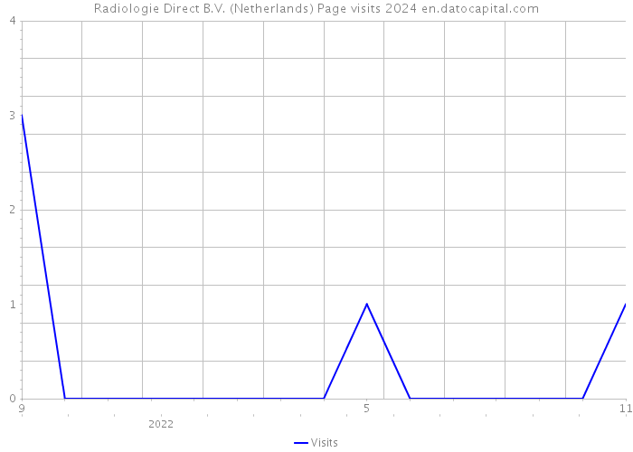 Radiologie Direct B.V. (Netherlands) Page visits 2024 