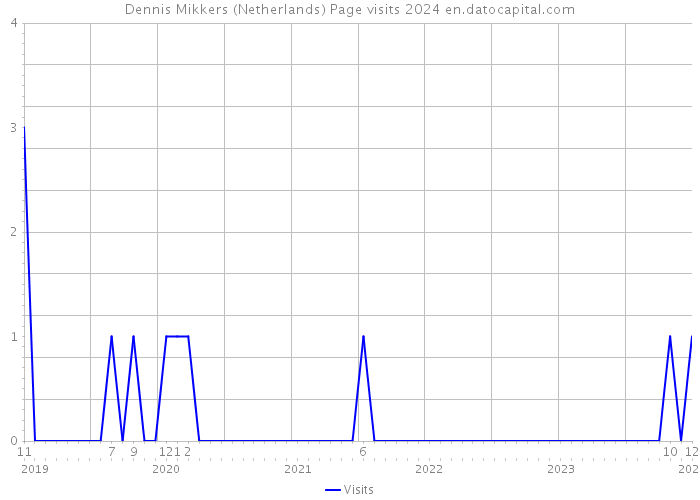 Dennis Mikkers (Netherlands) Page visits 2024 