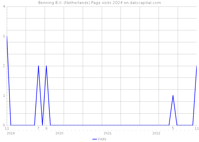 Benning B.V. (Netherlands) Page visits 2024 