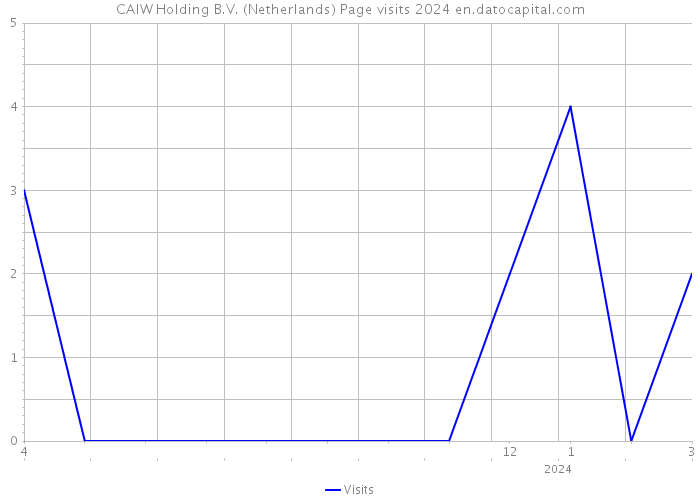 CAIW Holding B.V. (Netherlands) Page visits 2024 