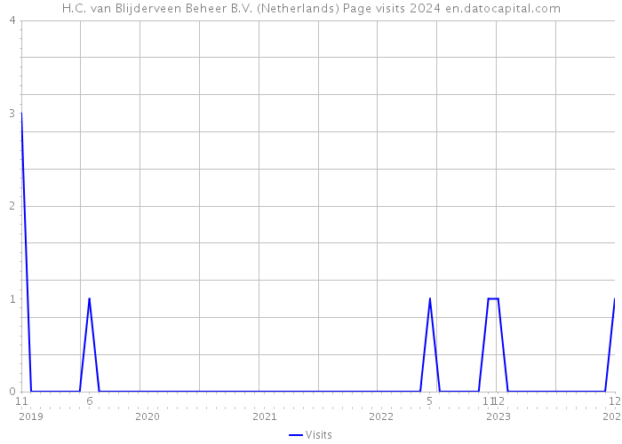 H.C. van Blijderveen Beheer B.V. (Netherlands) Page visits 2024 