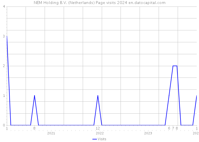 NEM Holding B.V. (Netherlands) Page visits 2024 