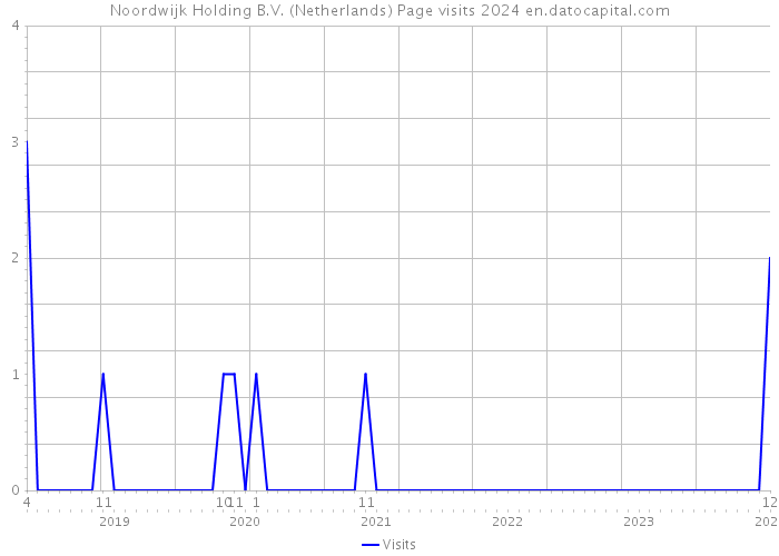 Noordwijk Holding B.V. (Netherlands) Page visits 2024 