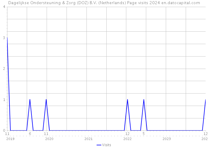 Dagelijkse Ondersteuning & Zorg (DOZ) B.V. (Netherlands) Page visits 2024 