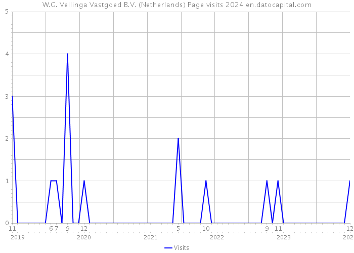 W.G. Vellinga Vastgoed B.V. (Netherlands) Page visits 2024 