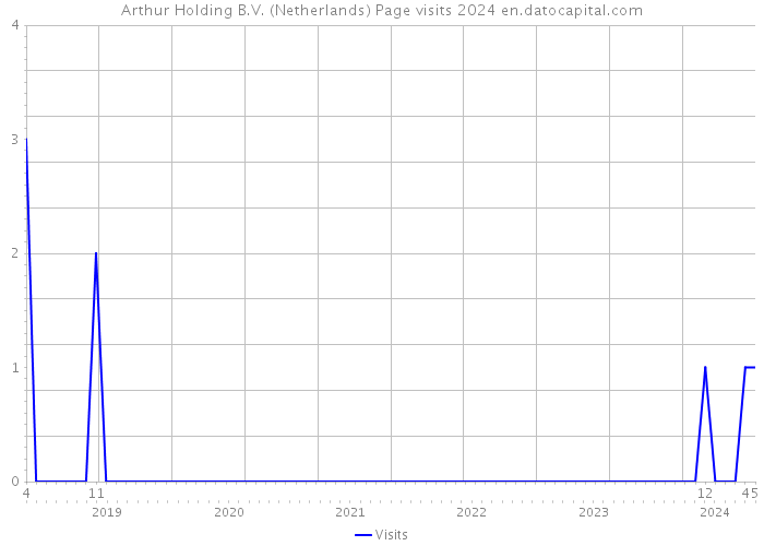 Arthur Holding B.V. (Netherlands) Page visits 2024 