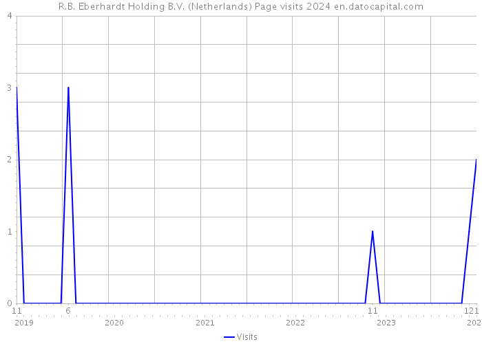 R.B. Eberhardt Holding B.V. (Netherlands) Page visits 2024 