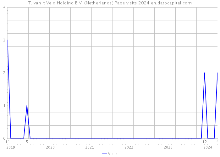 T. van 't Veld Holding B.V. (Netherlands) Page visits 2024 