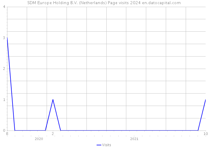 SDM Europe Holding B.V. (Netherlands) Page visits 2024 