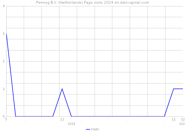 Penneg B.V. (Netherlands) Page visits 2024 
