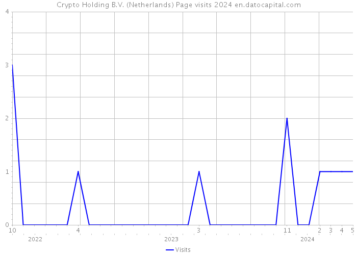Crypto Holding B.V. (Netherlands) Page visits 2024 