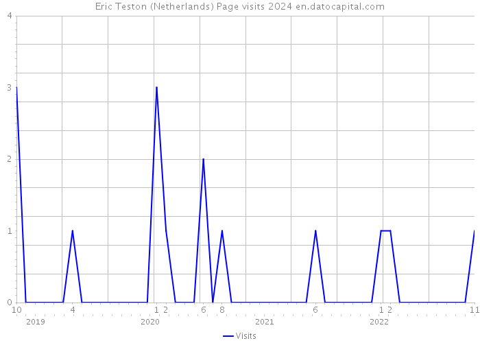 Eric Teston (Netherlands) Page visits 2024 