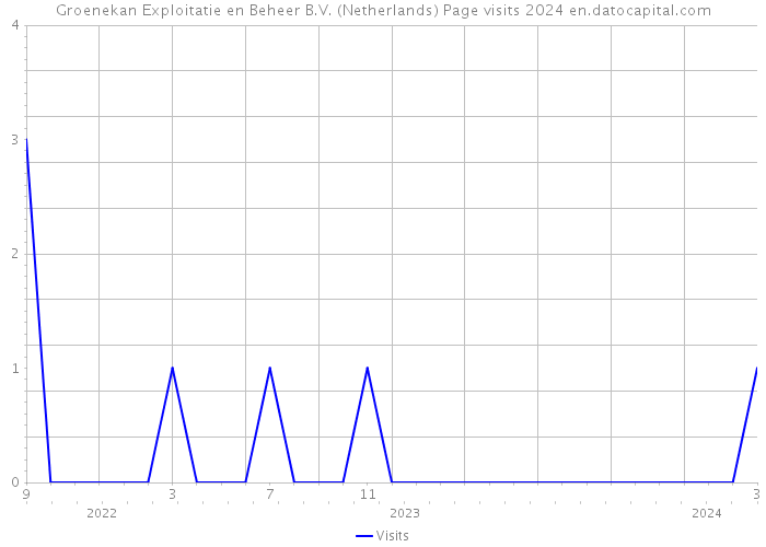 Groenekan Exploitatie en Beheer B.V. (Netherlands) Page visits 2024 